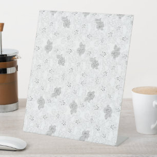 Transparante rasteroverlay – Bewerkbare PNG-textuu Reclamebord Met Voetstuk