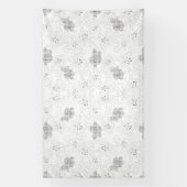Transparante rasteroverlay – Bewerkbare PNG-textuu Spandoek (Verticaal)