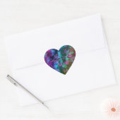 Transparante Regenboog: Flourite Effect Hart Sticker (Envelop)