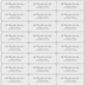 Transparante Retouradreslabels Sticker (Voorkant)