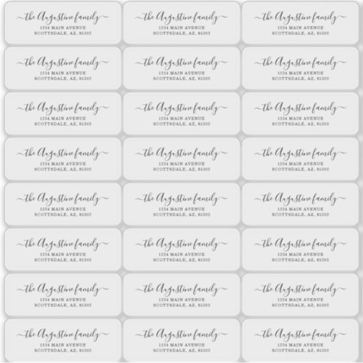 Transparante Retouradreslabels Sticker (Voorkant)