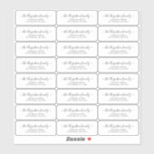 Transparante Retouradreslabels Sticker (Vel)