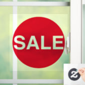 Transparante rode vensterverkoop Vinylkoeling Raamsticker (Huis)