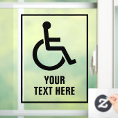 Transparante rolstoelbordsticker met statische ven raamsticker (Huis)