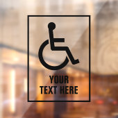 Transparante rolstoelbordsticker met statische ven raamsticker (Vel 2)