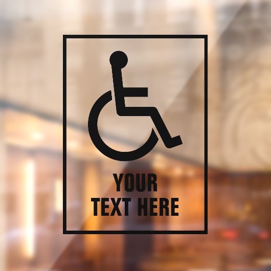 Transparante rolstoelbordsticker met statische ven raamsticker (Vel 2)