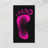 Transparante roze roet visitekaartje (Achterkant)