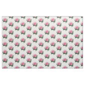 Transparante roze rozenbloem stof (Fat Quarter)