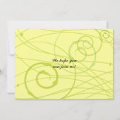 Transparante Rozen Bat Mitzvah Uitnodiging (Achterkant)