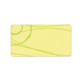 Transparante Rozen die het etiket van het Adres va (Voorkant)