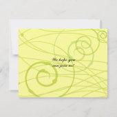 Transparante Rozen Kaart Mitzvah Reply (Achterkant)