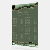 Transparante Sage Green Gold Agaat prijslijst Acryl Bord (Hoek)