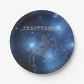 Transparante Sagittarius Papieren Bordje (Voorkant)