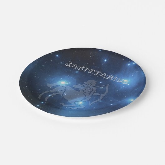 Transparante Sagittarius Papieren Bordje (Gekanteld)