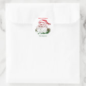 Transparante Santa Christmas Envelope Sticker (Tas)