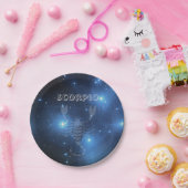 Transparante Scorpio Papieren Bordje (Feest)