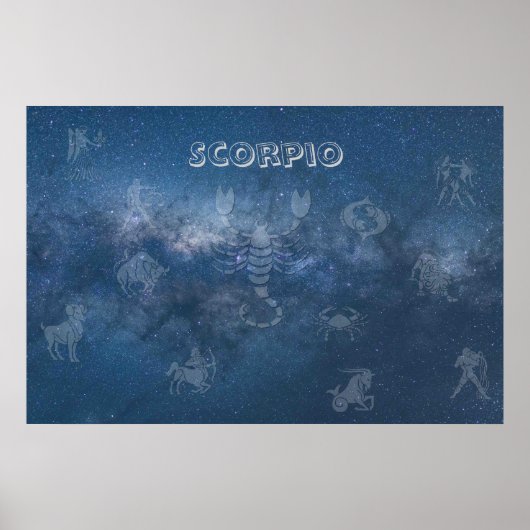 Transparante Scorpio Poster (Voorkant)