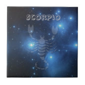 Transparante Scorpio Tegeltje (Voorkant)