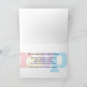 Transparante Serif RSVP Kaart (Binnen)