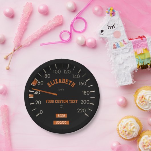 Transparante snelheidsmeter op Bord van dashboardp (Feest)