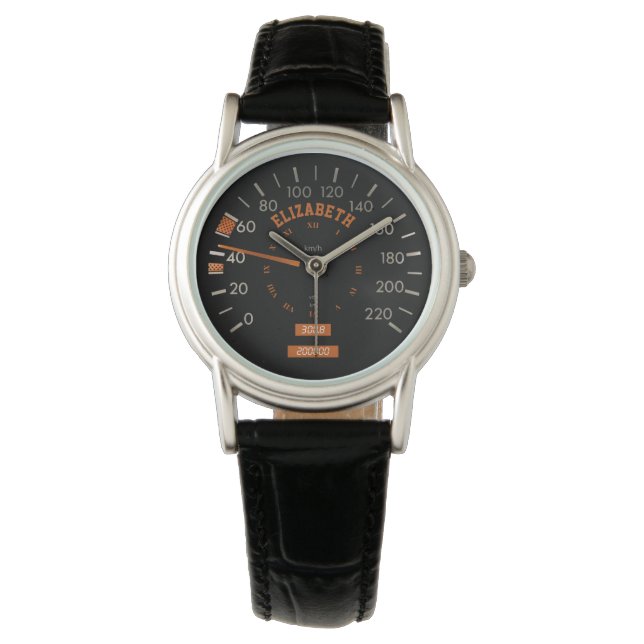 Transparante snelheidsmeter op Dashboard Mannen Ho Horloge (Voorkant)