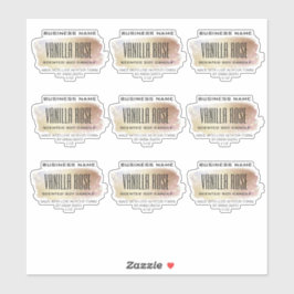 Transparante sojakaars Etiketten Gouden Opal Spark Sticker