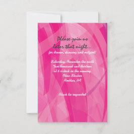 TRANSPARANTE STAR Bat Mitzvah Reception Kaart