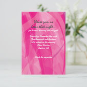 TRANSPARANTE STAR Bat Mitzvah Reception Kaart (Staand voorkant)