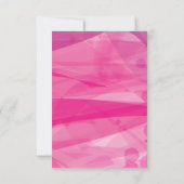 TRANSPARANTE STAR Bat Mitzvah Reception Kaart (Achterkant)