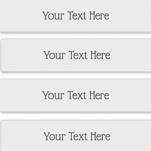 Transparante Stickers rechthoek (Voorkant)