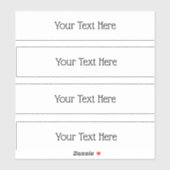 Transparante Stickers rechthoek (Vel)