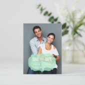 Transparante tekens | Briefkaart Datum opslaan (Staand voorkant)