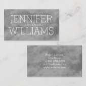 Transparante tekst voor wolkenmist visitekaartje (Voorkant / Achterkant)