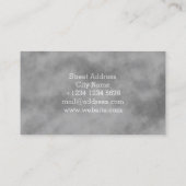 Transparante tekst voor wolkenmist visitekaartje (Achterkant)