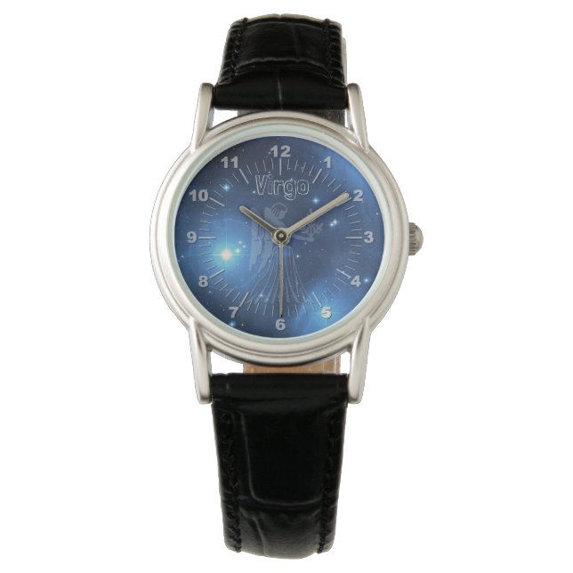 Transparante virgo horloge (Voorkant)