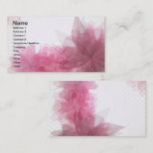 Transparante visitekaartjes bloemen (Voorkant / Achterkant)