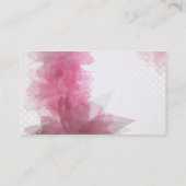 Transparante visitekaartjes bloemen (Achterkant)