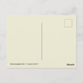 Transparante vlinder Briefkaart (Achterkant)