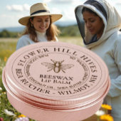 Transparante Waterdichte Appiary Lip Balm Label 1.