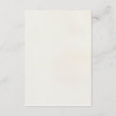 Transparante waterverf Bloemenbruiloft Details Kaa Informatiekaartje (Achterkant)