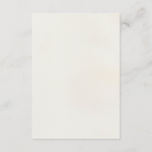 Transparante waterverf Bloemenbruiloft Details Kaa Informatiekaartje (Achterkant)