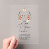 Transparante Whimsical Woodland Proefdinereinladig Acryl Uitnodigingen (Insitu (Draagbaar))