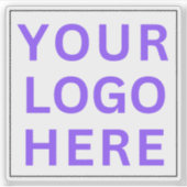 Transparante zakelijke Logo | gebrandmerkt waterfl Sticker (Voorkant)