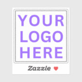 Transparante zakelijke Logo | gebrandmerkt waterfl Sticker (Vel)