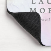 Transparante Zijde Elegant Monogram Muismat (Hoek)