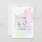 transparante zijde elegante Verander de datum Kaart (Voorkant)