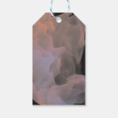 transparante zijde moderne bruiloft Dank u Cadeaulabel (Achterkant)