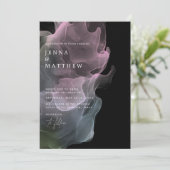 Transparante Zijde Moderne Huwelijk Kaart (Staand voorkant)