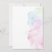 Transparante Zijde Moderne Huwelijk Kaart (Achterkant)