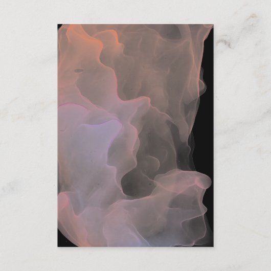 transparante zijden elegante moderne ontvangstkaar informatiekaartje (Achterkant)